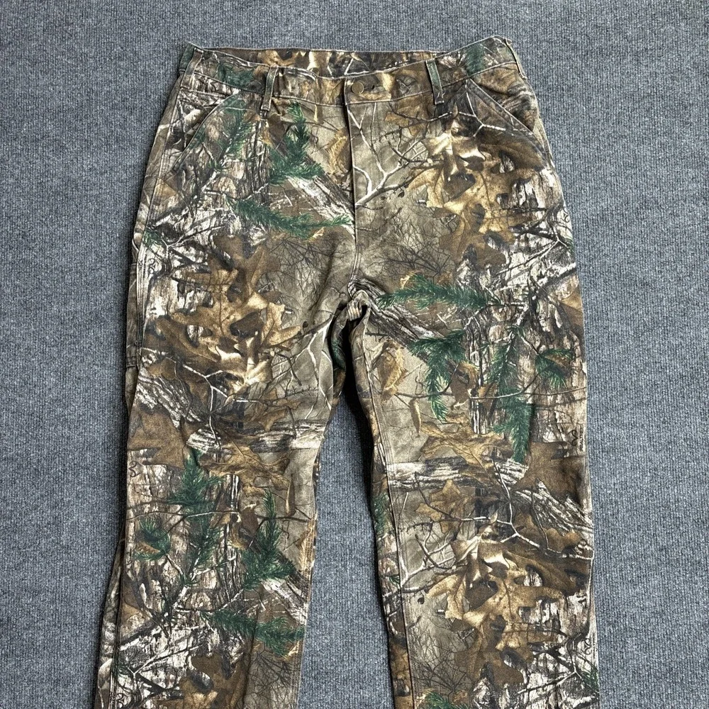 Vintage Carhartt‎ Camo Pants Men's 38x36 Realtree Carpenter USA B235977